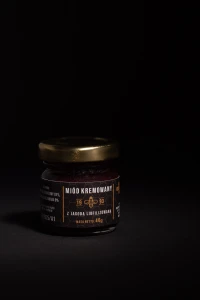 Miód kremowany z jagodą 40g zestaw 10 sztuk