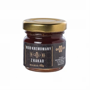 Miód kremowany z kakao 40g zestaw 10 sztuk