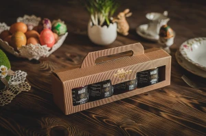 Paczka prezentowa z 4 miodami do wyboru