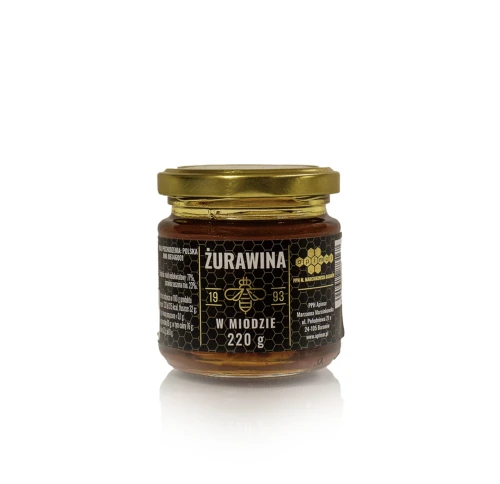 Żurawina w miodzie 220g