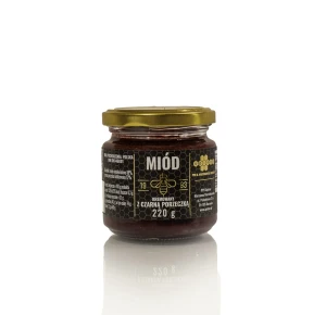 Miód kremowany z czarną porzeczką liofilizowaną 220g