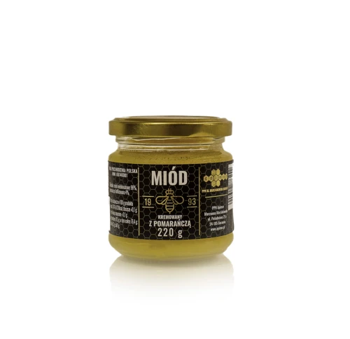 Miód kremowany z pomarańczą 220g
