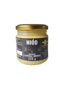 Miód kremowany z cytryną liofilizowaną i imbirem 220g
